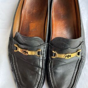 Gucci black loafer shoes horsebit interlocking GG